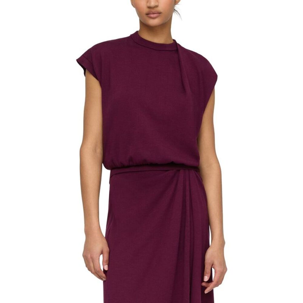 Lafayette 148 New York Womens  Silk-Blend Sweater, Purple